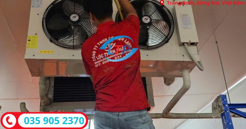 Vệ sinh kho lạnh tại Trảng Bom-Đồng nai-Lộc Thiên Phát